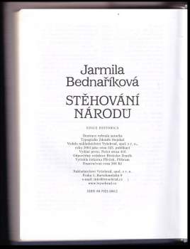 Jarmila Bednaříková: Stěhování národů