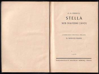 Olive Higgins Prouty: Stella, neb, Svatební závoj