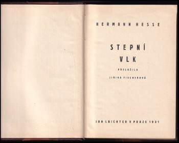 Hermann Hesse: Stepní vlk