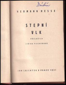 Hermann Hesse: Stepní vlk