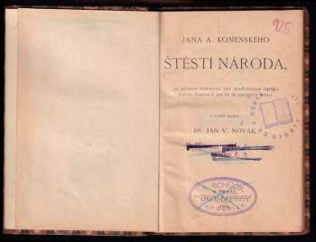 Jan Amos Komenský: Štěstí národa, za zrcadlo vystavené těm, kdož poznati chtějí, jsou-li štastni a jak by se jimi státi mohli