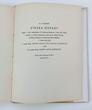 František H Šubert: Stezka odvahy
