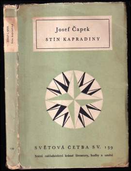 Stín kapradiny : povídka - Josef Čapek (1957, Státní nakladatelství krásné literatury, hudby a umění) - ID: 762842