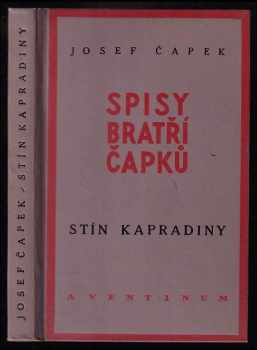 Stín kapradiny : povídka - Josef Čapek (1930, Aventinum) - ID: 67435