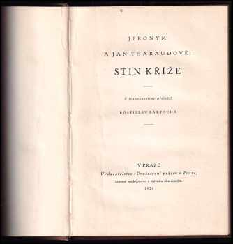 Jérôme Tharaud: Stín kříže