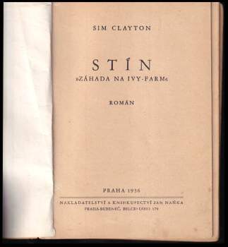 Sim Clayton: Stín