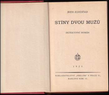 Sven Christofer Elvestad: Stíny dvou mužů