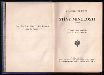 Roland Pertwee: Stíny minulosti