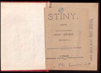 Henry Gréville: Stíny + Smaragdová modla