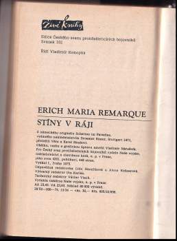 Erich Maria Remarque: Stíny v ráji