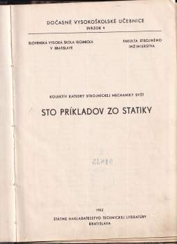 Sto príkladov zo statiky