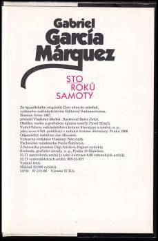 Gabriel García Márquez: Sto roků samoty