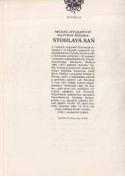 Michail Jevgrafovič Saltykov-Ščedrin: Stohlavá saň