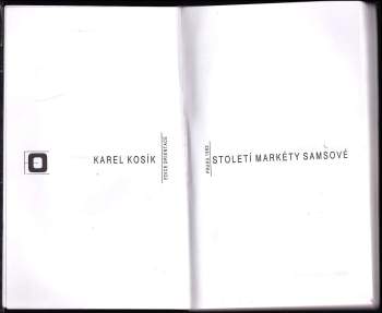 Karel Kosík: Století Markéty Samsové
