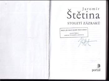 Jaromír Štětina: Století zázraků