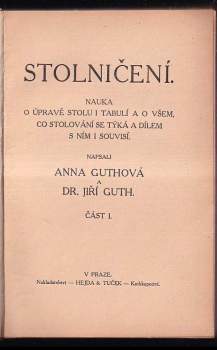 Jiří Stanislav Guth-Jarkovský: Stolničení