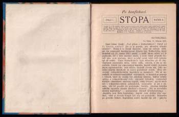 Karel Horký: Stopa - ročník I. + II.