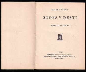 Josef Trojan: Stopa v dešti
