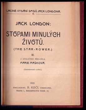Jack London: Stopami minulých životů