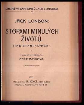 Jack London: Stopami minulých životů