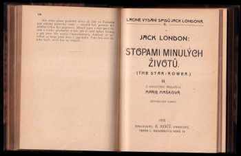 Jack London: Stopami minulých životů - díl I - III - KOMPLET + Malá dáma z velikého domu I + II - KOMPLET