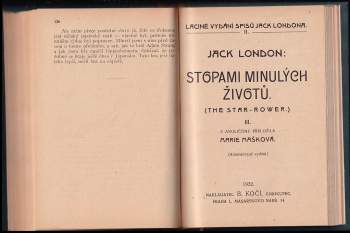 Jack London: Stopami minulých životů