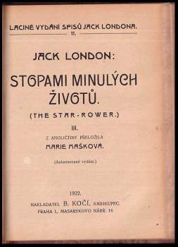 Jack London: Stopami minulých životů