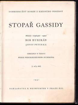 Bob Hurikán: Stopař Gassidy