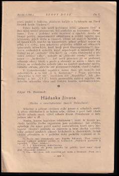 Edgar Theodor Havránek: Stopy duše, ROČNÍK I. (III.)