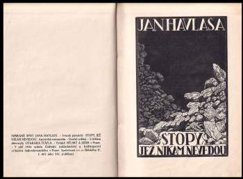 Jan Havlasa: Stopy, jež nikam nevedou