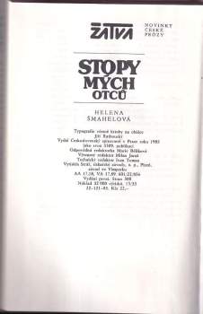 Helena Šmahelová: Stopy mých otců