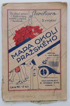 Mapa okolí pražského
