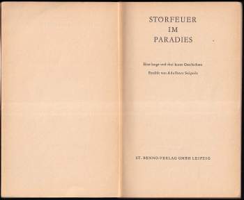 Adalbert Seipolt: Storfeuer Im Paradies