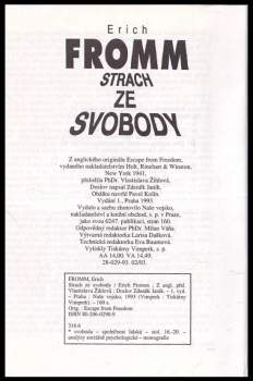 Erich Fromm: Strach ze svobody