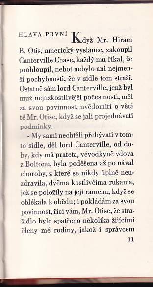 Oscar Wilde: Strašidlo cantervillské