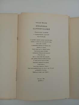 Oscar Wilde: Strašidlo cantervillské