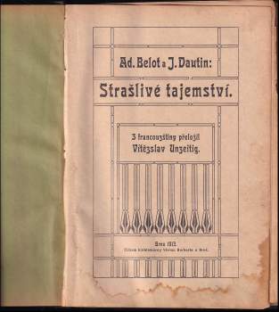 Adolphe Bélot: Strašlivé tajemství
