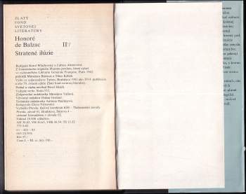 Honoré de Balzac: Stratené ilúzie