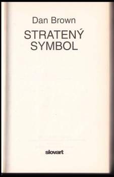 Dan Brown: Stratený symbol