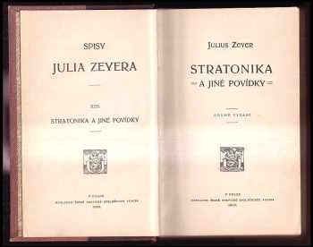 Julius Zeyer: Stratonika a jiné povídky