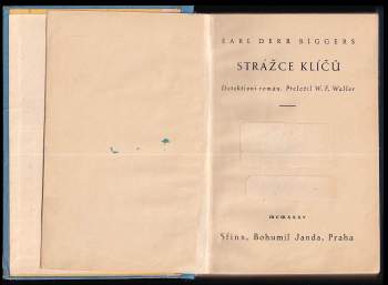 Earl Derr Biggers: Strážce klíčů