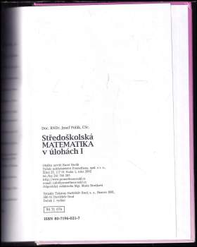Josef Polák: Středoškolská matematika v úlohách I