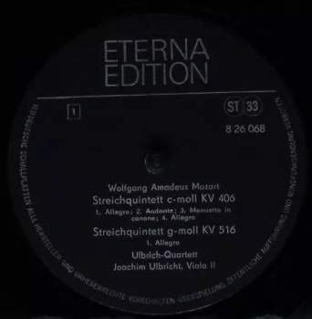 Wolfgang Amadeus Mozart: Streichquintett C-moll KV 406 / Streichquintett G-moll KV 516