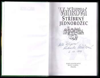 Ludmila Vaňková: Stříbrný jednorožec