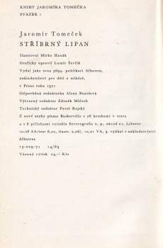 Jaromír Tomeček: Stříbrný lipan
