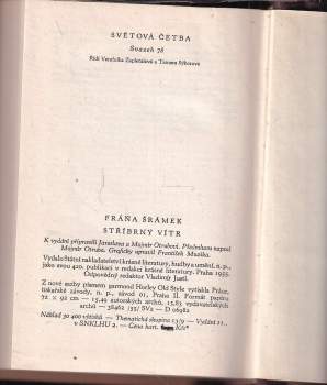 Fráňa Šrámek: Stříbrný vítr