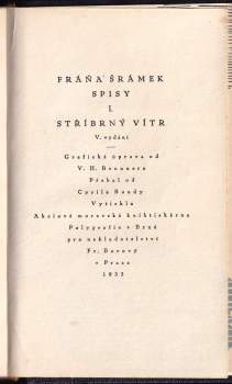 Fráňa Šrámek: Stříbrný vítr