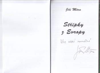 Jiří Mára: Střípky z Evropy