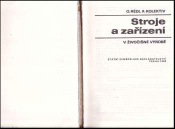 Otta Rédl: Stroje a zařízení v živočišné výrobě