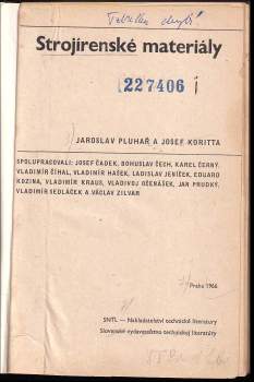 Josef Koritta: Strojírenské materiály